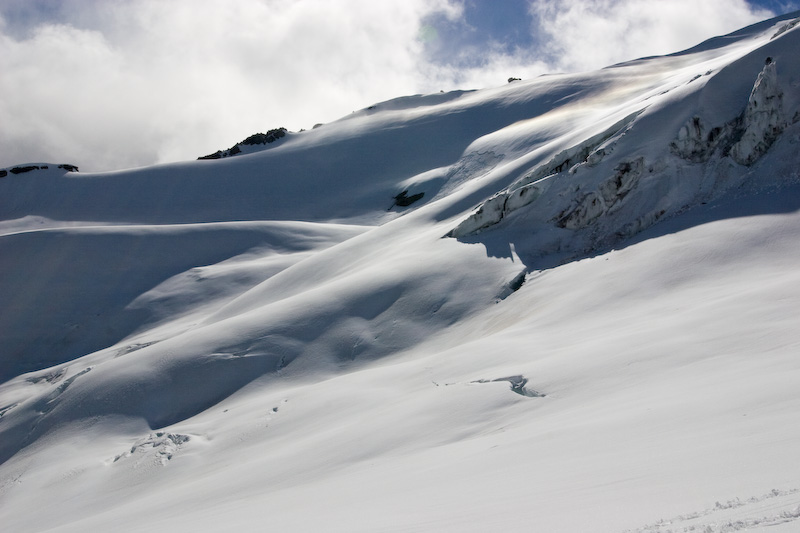 Looking Across The Nisqually Glacier